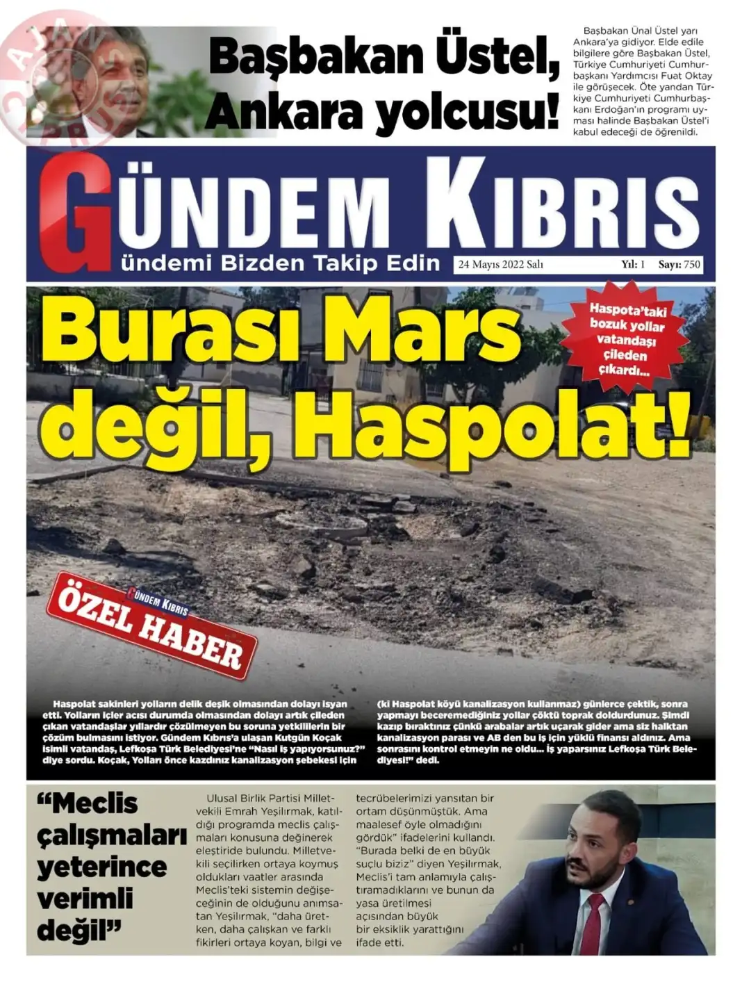 24 Mayıs 2022 Salı Gazete Manşetleri 13