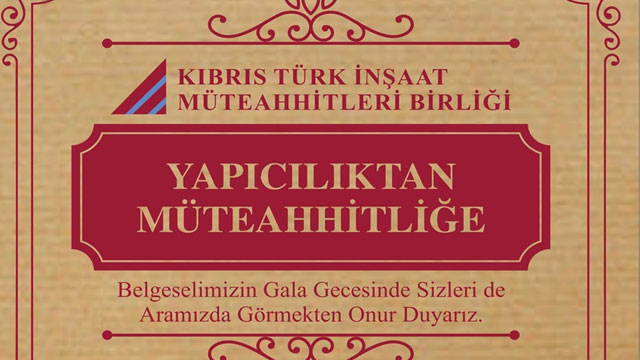 “Yapıcılıktan Müteahhitliğe” isimli belgeselin galası yarın akşam