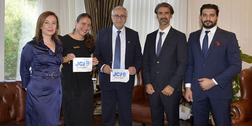 Akıncı,JCI  Kuzey Kıbrıs Başkanı İpek Denizli Karagöz’ü kabul etti