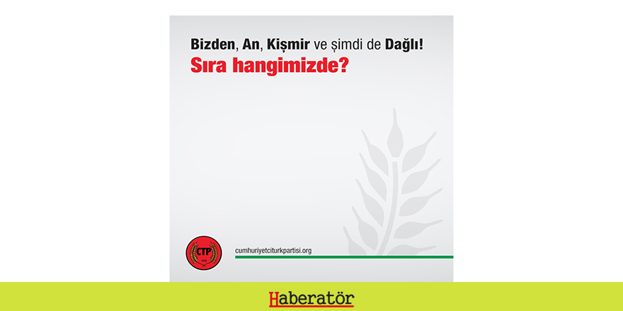 Bizden, An, Kişmir ve şimdi de Dağlı! Sıra hangimizde?