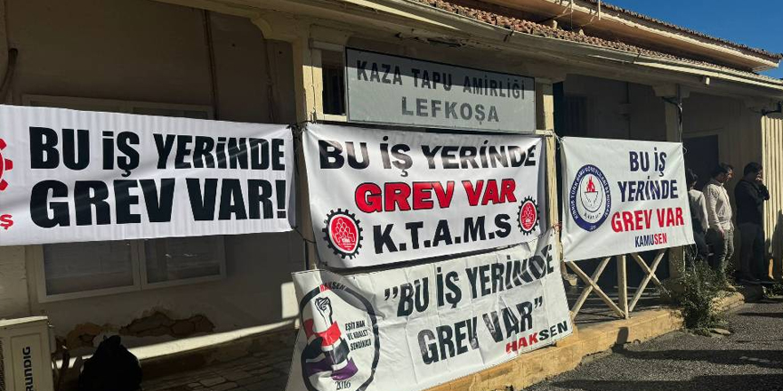 Lefkoşa Kaza Tapu Amirliği’ndeki grev 15 Aralık’a kadar askıya alındı